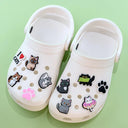 Cute Cats Croc Charms Sneakers Garden Shoe Decorations