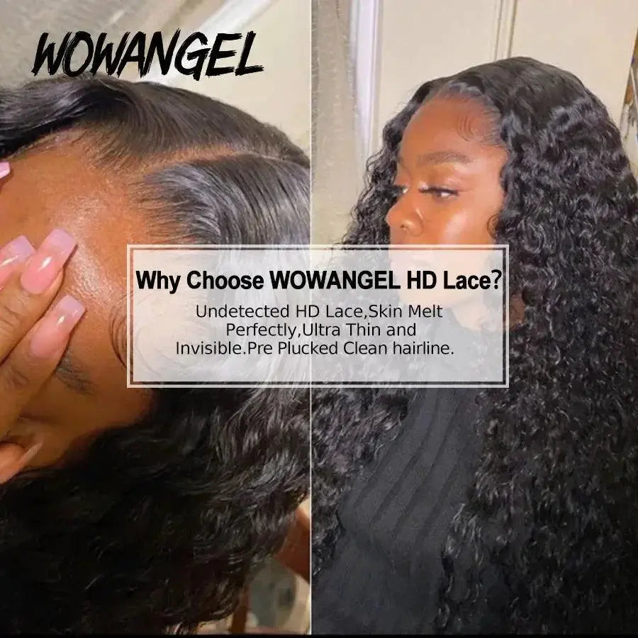 36 Inch Water Wave HD Lace Front Wig 250 Percent Curly
