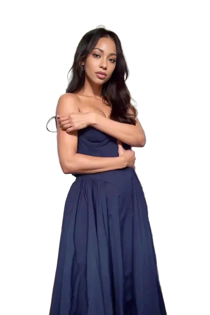 Flattering Wrap Dress for Women, Evening — product view 1