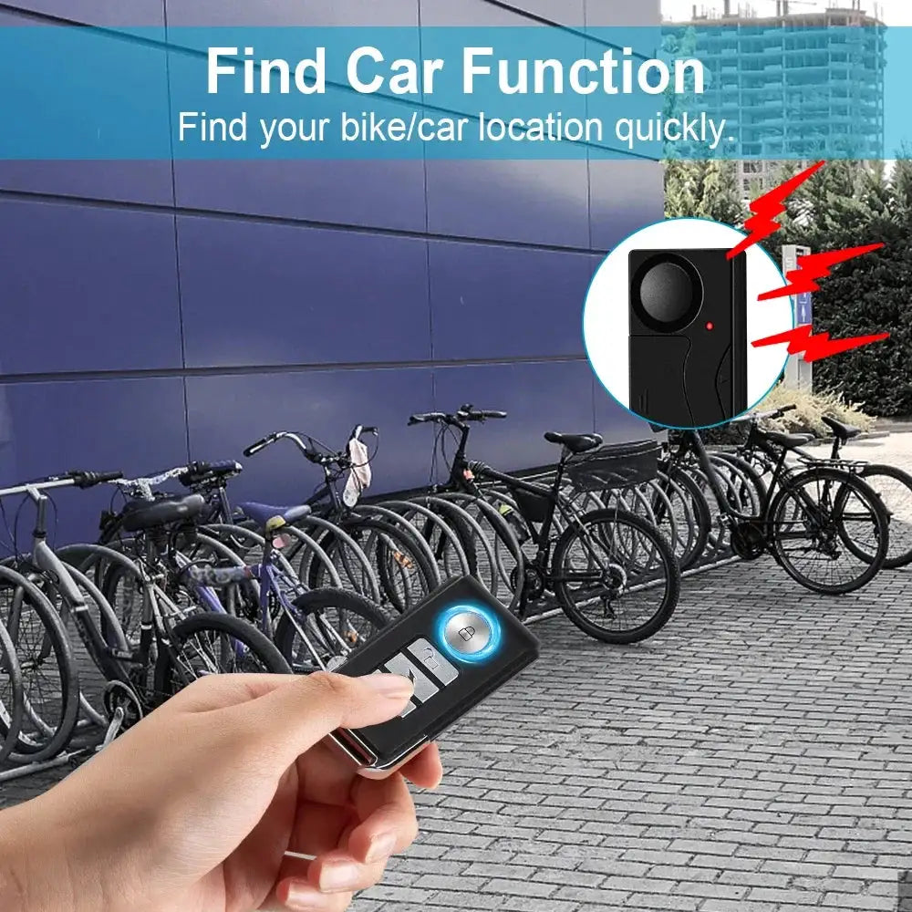 New 110dB Door And Window Vibration Alarm Wireless Anti-Theft Alarm With Remote Control Home Bicycle Security Burglar Alarm