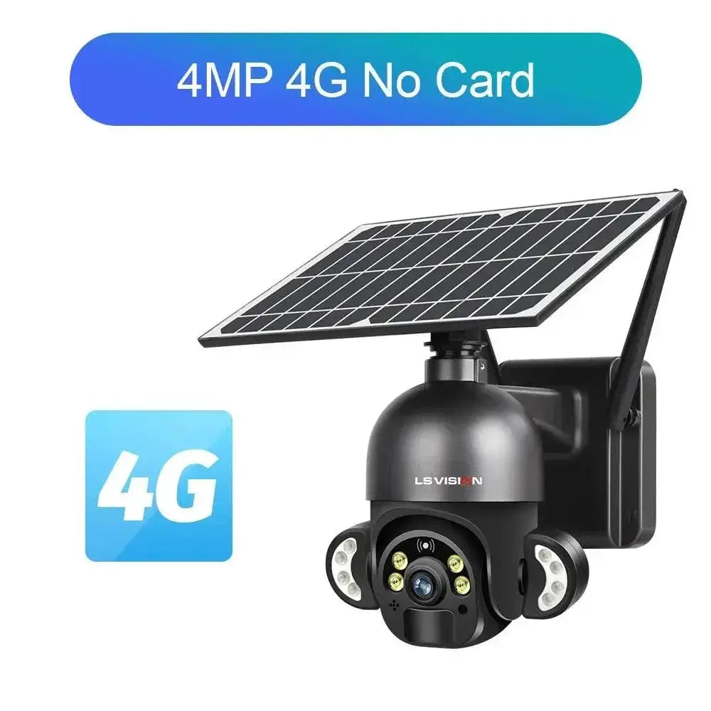 Solar Security Camera Outdoor Surveillance With WiFi Power
