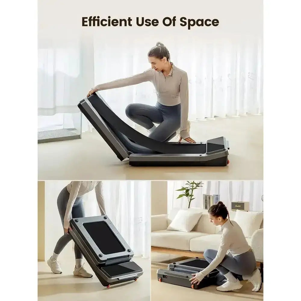 Compact Walking Pad with EasyView Display, 1-4 MPH Speeds for Home Office, Fully Assembled