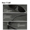 Vintage Polarized Sunglasses for Men & Women Multi-Color Frame