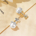 Pearl Stud Earrings Gold Filled