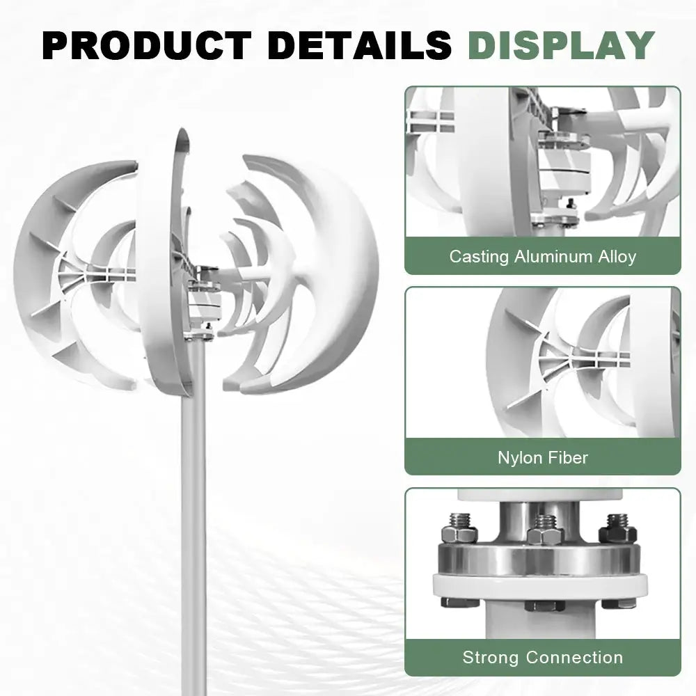 Vertical Wind Turbine for Off-Grid Systems — product view 3
