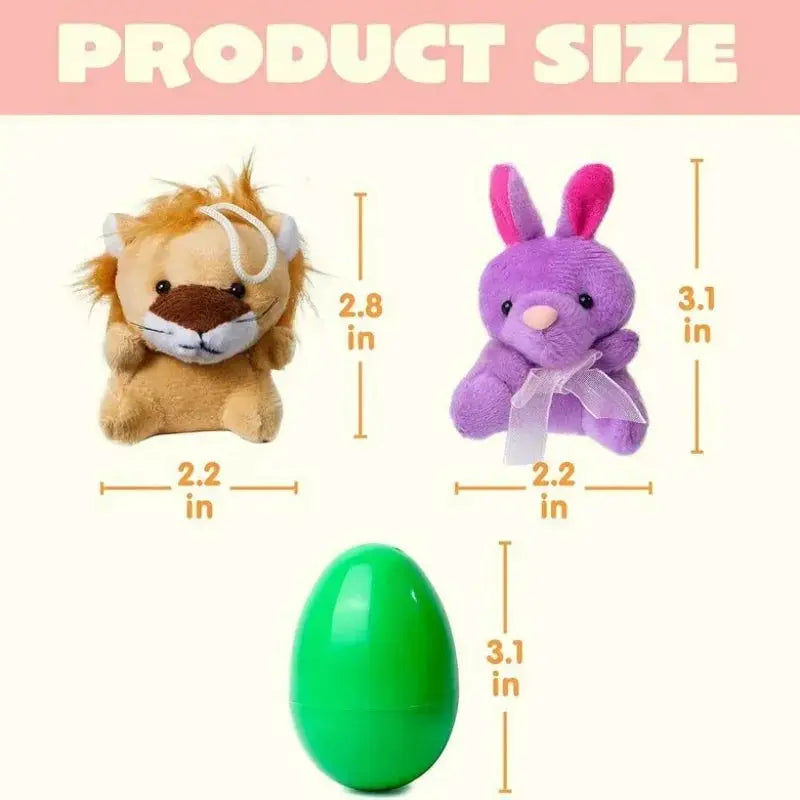 Easter Fillable Colorful Plastic Eggs Pack 12 24 36