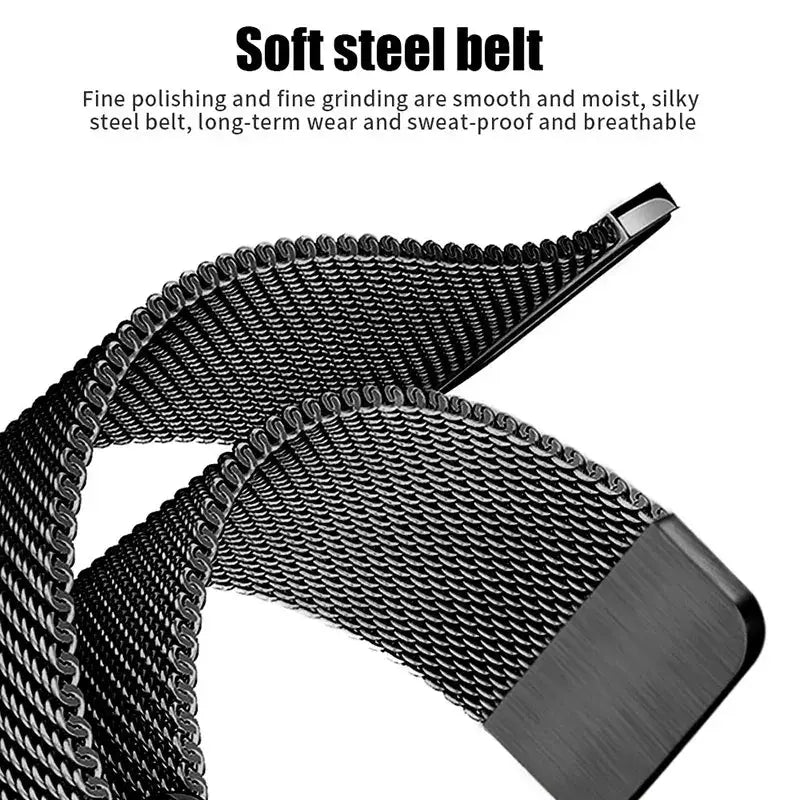Milanese Loop Stainless Steel Band Apple Watch 40 44 45 49