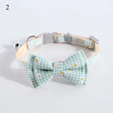 Plaid Print Dog Bow Tie Cute Fashionable Holiday Accessory