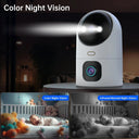 4K Dual Lens Security Camera with Night Vision Tracking System