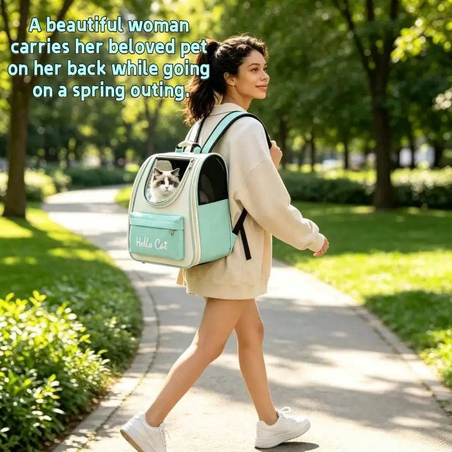 Ventilated Pet Travel Carrier Backpack