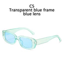 Trendy Vintage Rectangle Sunglasses for Women UV400 Shades