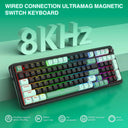 Redragon K686 HE Rapid Trigger Gaming 98 Keys 8K Wired Mechanical Keyboard,Next-Gen UltraMag 100% POM Silky Magnetic Switch