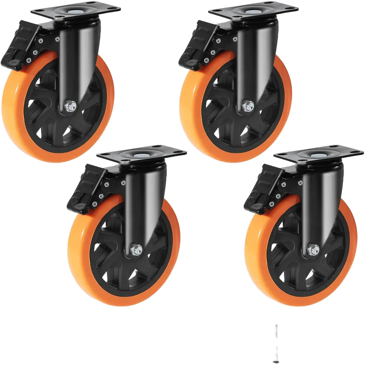 Secure Lock Swivel Plate Caster — product image 1