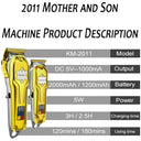 2011 Professional Hair Clipper Powerful Pro Kits Combo