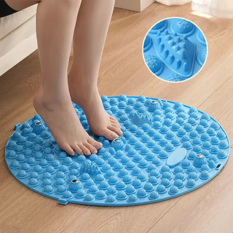 Foot Massage Pad with Acupressure Plate, Home Super Painful Foot, Round Foot Pad, Toe Pressure Plate, Extra-large Size