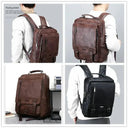JEEP BULUO Leather Backpack For Men