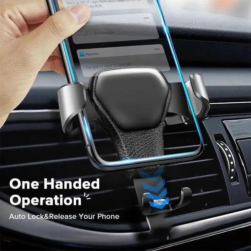 Gravity Air Vent Phone Holder Hands Free Mount Driving