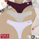 Seductive Cotton Thong Set Stylish G-String Panties for Women