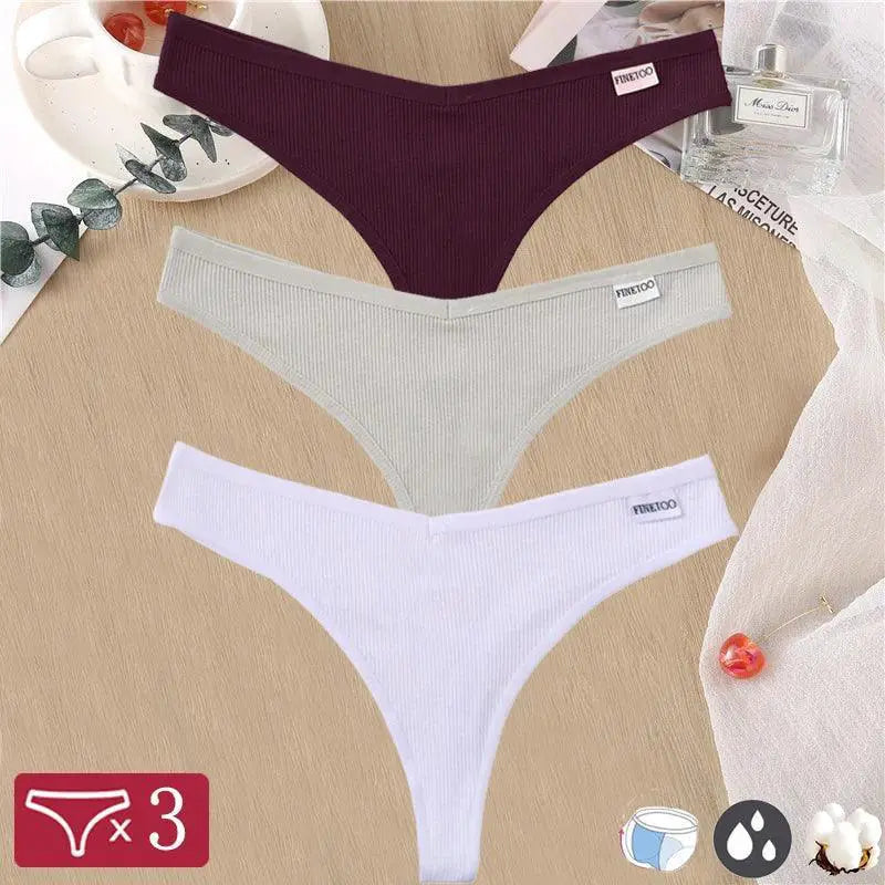 Soft Cotton Thong Set for Women — product view 14