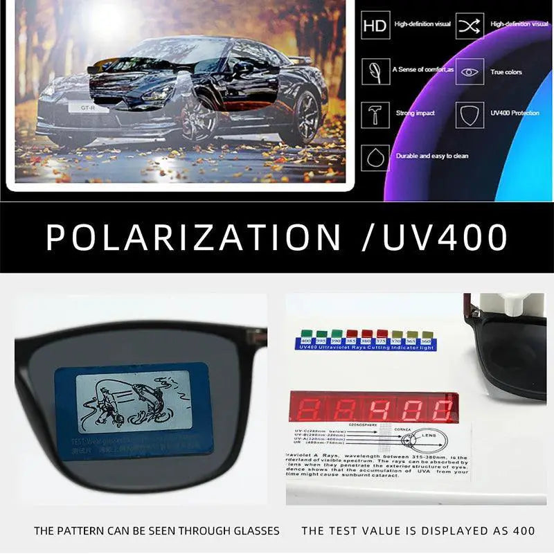 Unisex TR90 Polarized Sunglasses UV400 Protection Lens