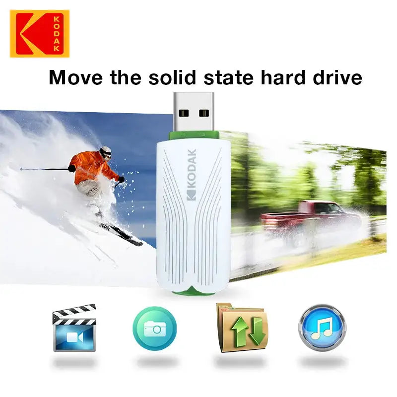 5 Colors /lot Kodak USB 2.0 Flash Drive 16GB High Speed U Disk All-in-One Portable Storage with Multi-Device Support