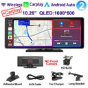 Universal 10.26 Inch 4K 360 Dash Cam With Wireless CarPlay Android Auto Hooks