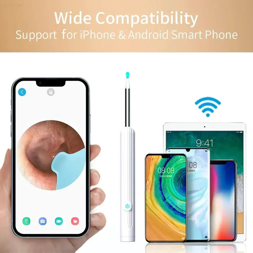 Smart Visual Ear Cleaner With Camera 1296P USB C Earpick