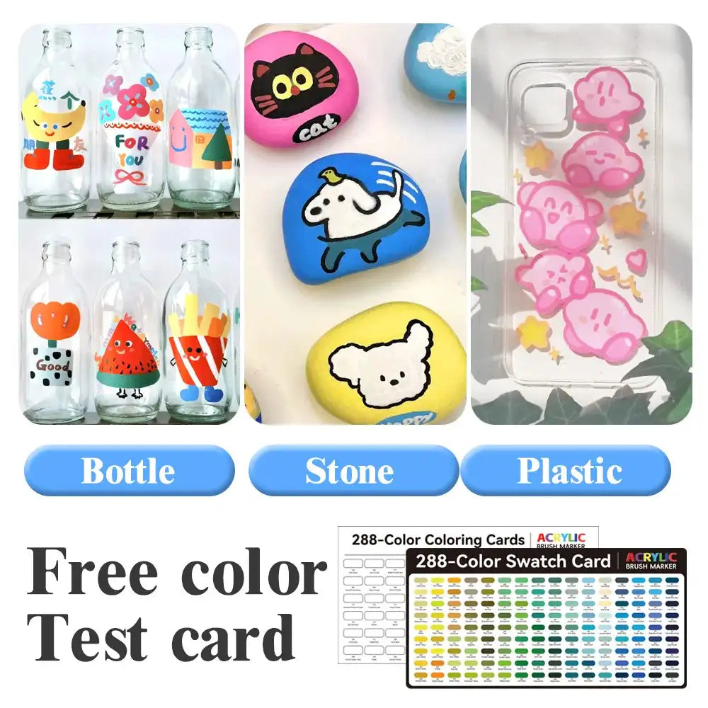 Waterproof Paint Markers Brush Tip — product view 8