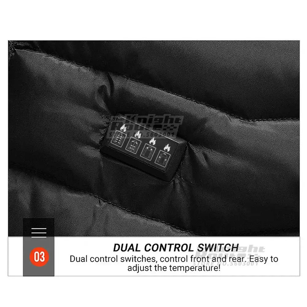 19 Areas Self Heating Vest And Jacket USBWarm Thermal Wear