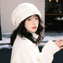 Striped Loose Knit Winter Hat