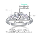 Three Stone Moissanite Ring