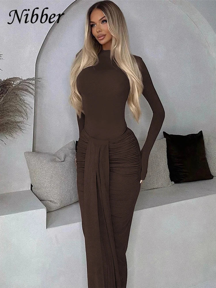 Crew Neck Long Sleeve Bodysuit