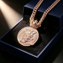 Hip Hop Cuban Chain King Bling Necklace Pendants For Rapper