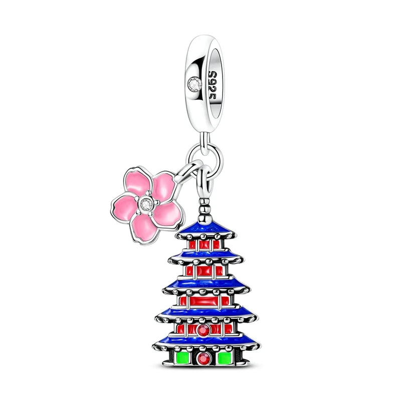 Sterling Silver Charm Paris Eiffel