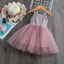 Shimmering Sequin Princess Dress Sparkling Party Outfit for Girls