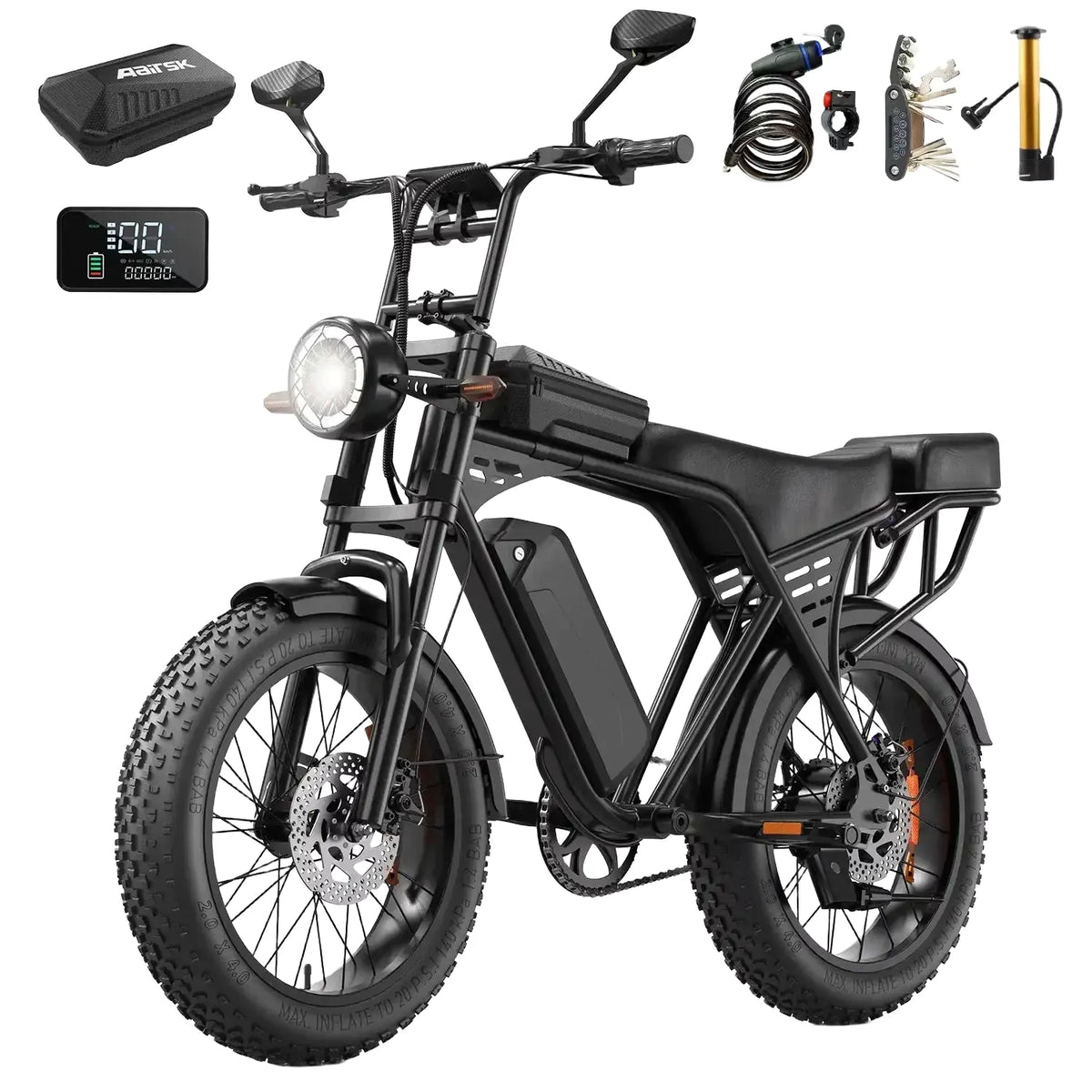 Aairsk Fat Tire Electric Bike — product view 1