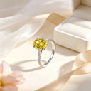 Premium Oval Moissanite Solitaire Ring