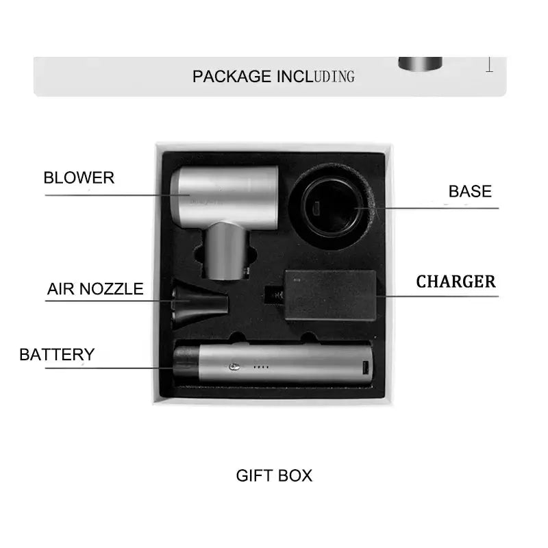 Cordless Hair Dryer Portable Hot Wind Natural Air Adjustment