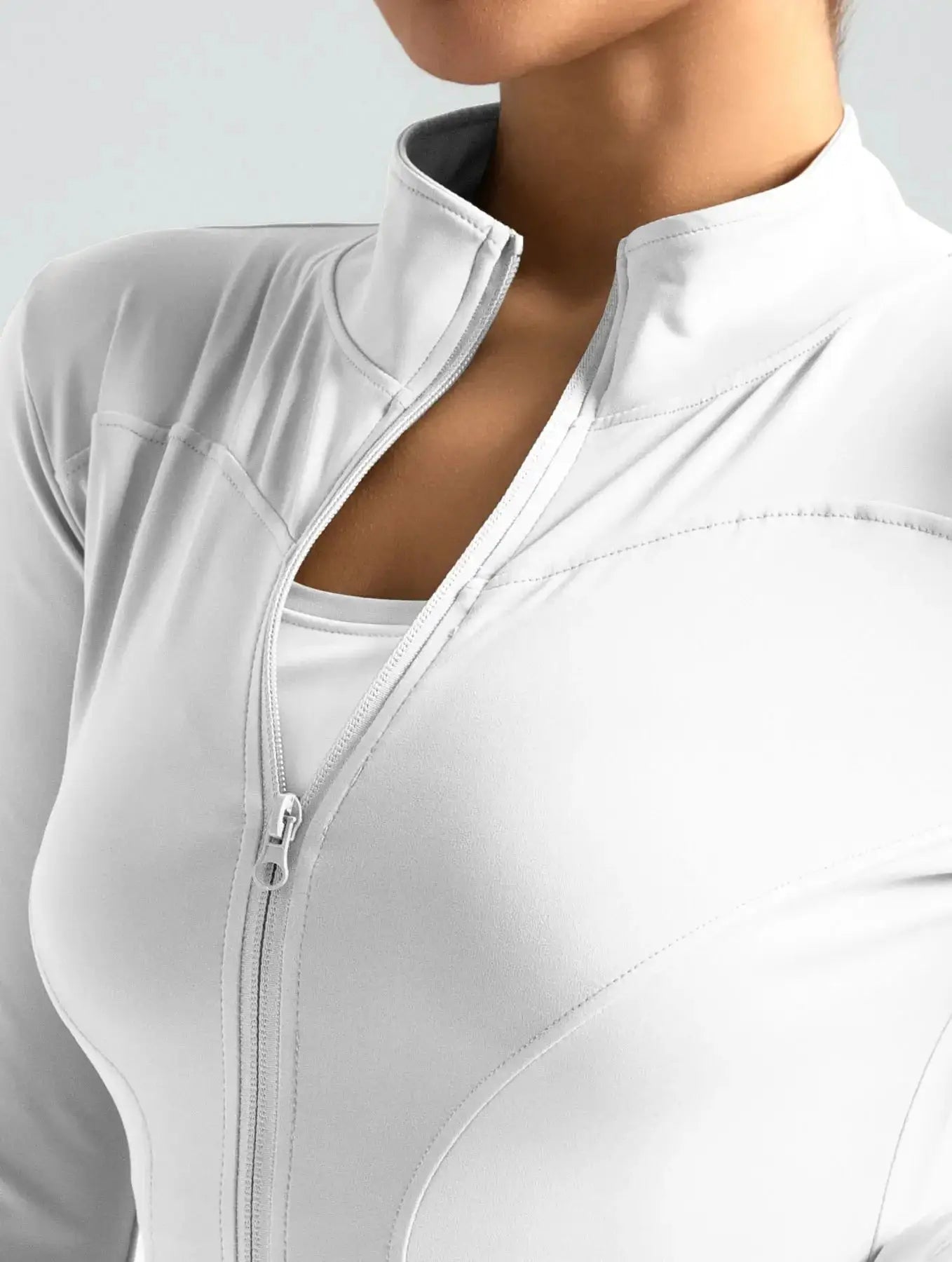 Waist Slimming Training Tops For Women Tight Zipper Shirts