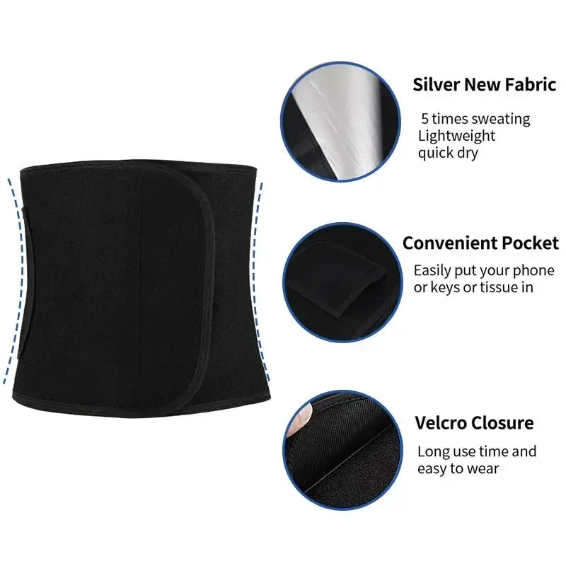 Aiithuug Unisex Waist Trainer Corset Slimming Belt For Gym