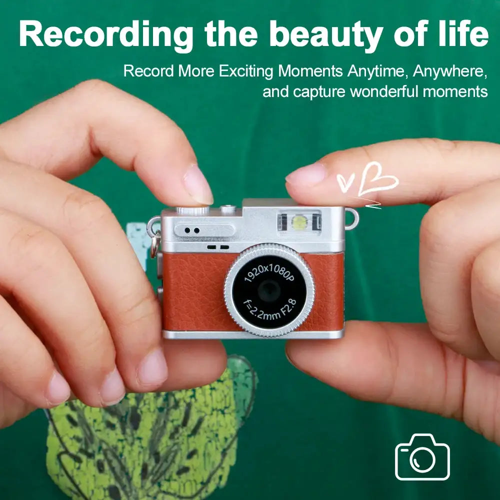 Mini Camera with LED Flash Light Retro Digital Camera With Speakers Portable Small Camera for Travel Gift for Kids Students S150