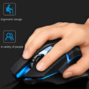 Ergonomic Gaming Mouse - USB Backlit Wired 1600 dpi