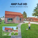 Annke 4MP 4PCS Solar Wireless Security Cameras Video Surveillance Kit Two-way Voice 7″ Monitor Motion Detection Security 4CH NVR