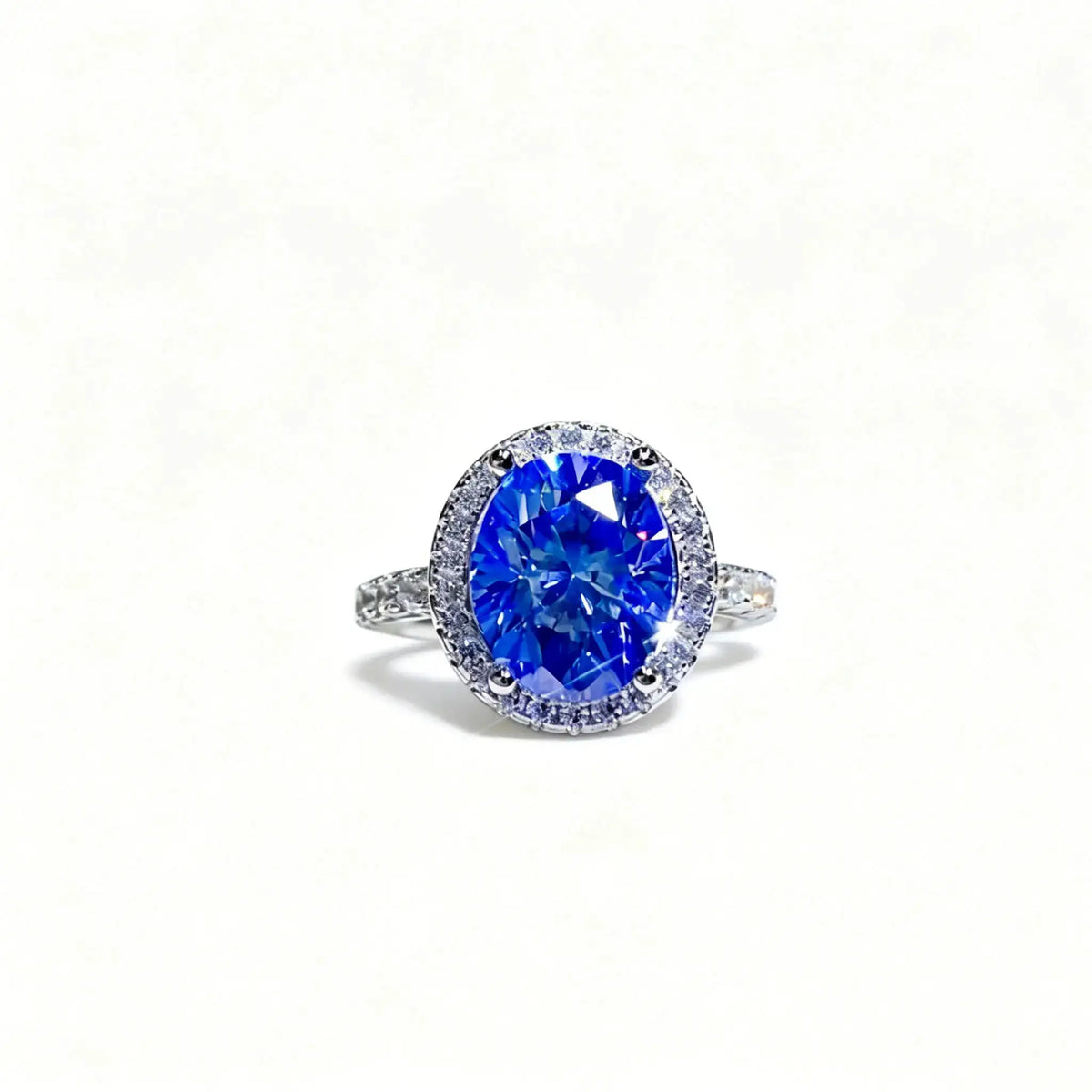 Luxury Sterling Silver Moissanite Ring — product image 5