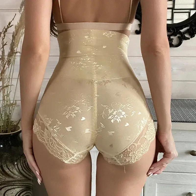 Sexy Lace Body Shaper Panties With Zipper Slimming Shapewear