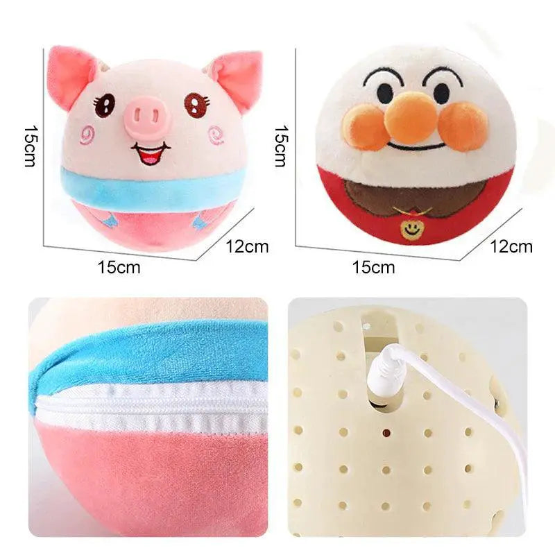 Dog Interactive Plush Toy Ball USB Rechargeable Washable