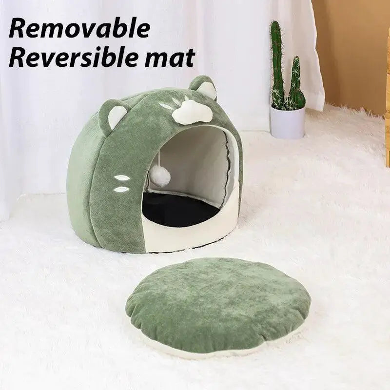 Cozy Cat Bed Soft House For Small Pets Comfort And Warmth