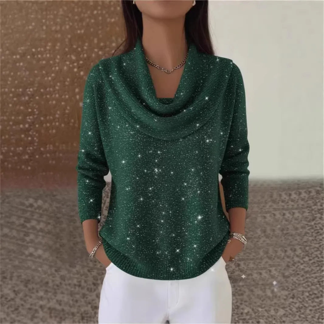 Long Sleeve Sequin Pullover Sweater