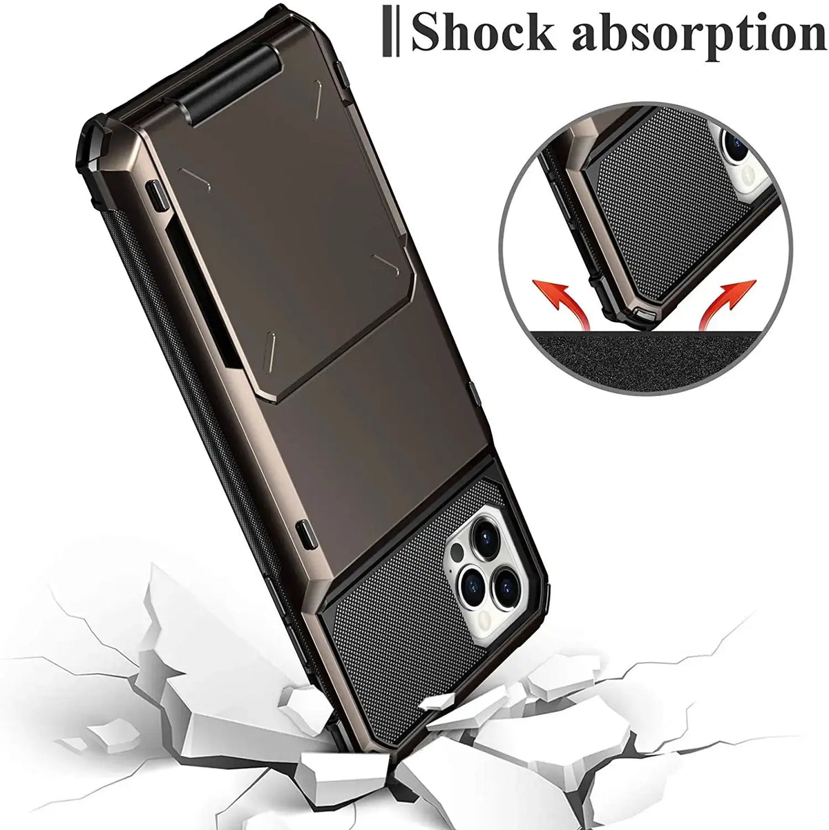 Card Slots Wallet Case For iPhone Pro Max Mini Plus — product view 5