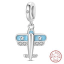 Sterling Silver Blue Purple Butterfly